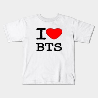 I LOVE BTS Kids T-Shirt